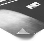 ジムやる気を起こさせるトレーニング汗が後で輝く ポスター (角)