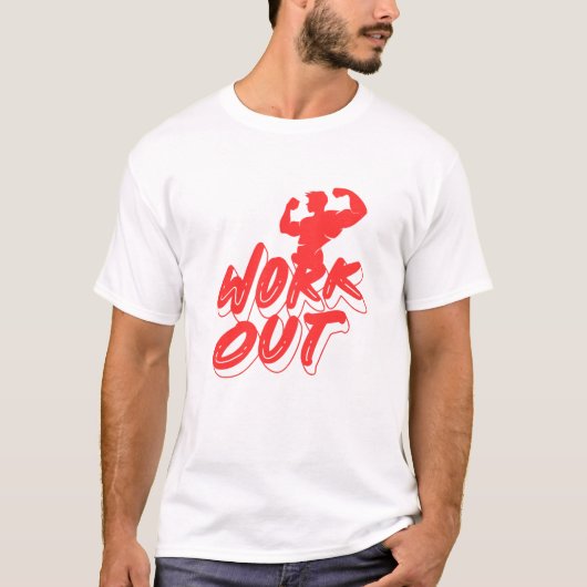 ジムやる気を起こさせるフィットネス Tシャツ (正面)