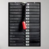 ジムやる気を起こさせる言葉 – 重量プレート-トレーニング ポスター (正面)