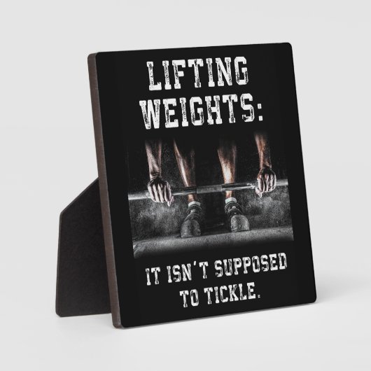 ジムやる気を起こさせる飾り フォトプラーク (正面)