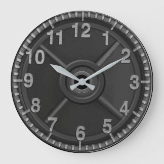 ジムアイアンウェイトクロック ラージ壁時計