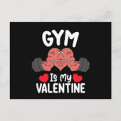 ジムイズマイバレンタインデーフィットネストレーニングスポーツ ポストカード (正面)