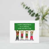 ジムインストラクターハッピークリスマス シーズンポストカード (スタンド正面)