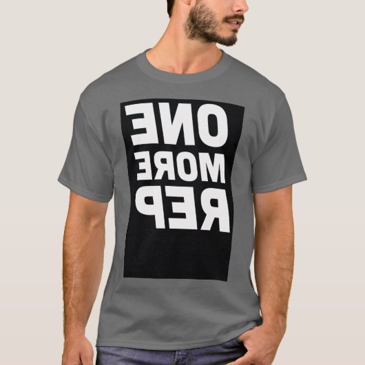 ジムウェア あと一回 リトロ Tシャツ (正面)