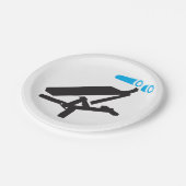 ジムエクササイズ機器アイコン ペーパープレート (アングル)