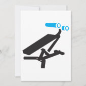 ジムエクササイズ機器アイコン 招待状 (正面)