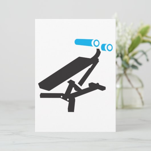 ジムエクササイズ機器アイコン 招待状 (スタンド正面)