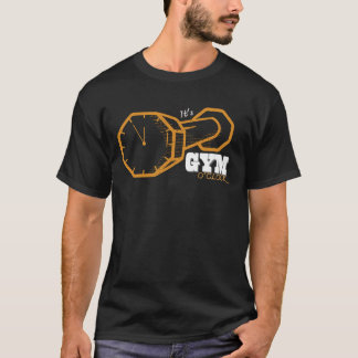 ジムオクロックおもしろいトレーニングフィットネスエクササイズヘルシー Tシャツ
