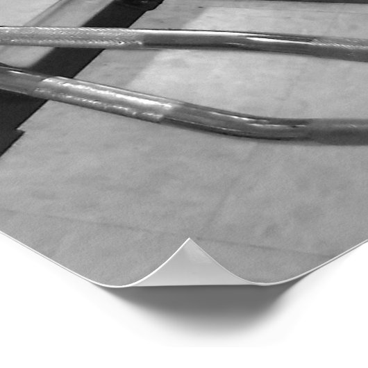 ジムオーナーまたはカーブ文字付きユーザおもしろい ポスター (角)