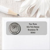 ジムオーナーまたはユーザーフィットネスグレイおもしろいエディション ラベル (インサイチュ)