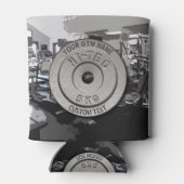 ジムオーナーまたはユーザーフィットネスグレイおもしろいエディション 缶クーラー (裏面)