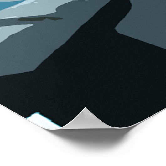 ジムオーナーフィットネストレーニングヴィンテージウェイトおもしろい ポスター (角)