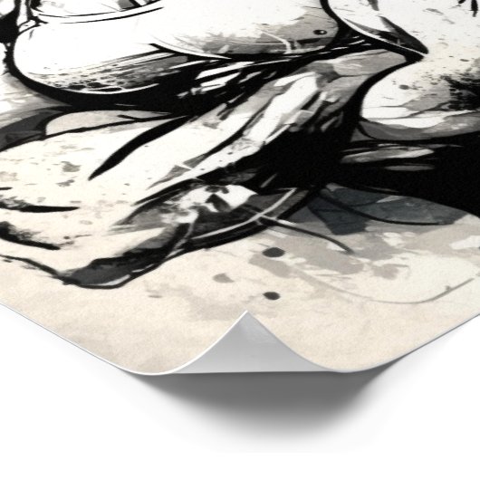 ジムガールやる気を起こさせるマッスル、美しい女性 ポスター (角)