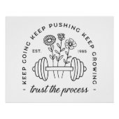 ジムガール美学引用文フローラダンベル ポスター (正面)