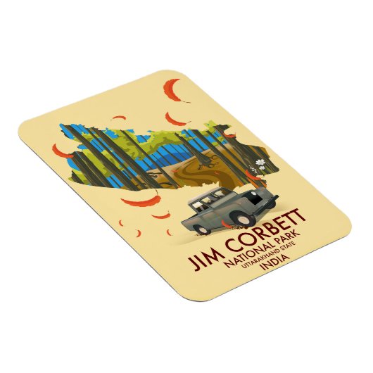 ジムコルベットナショナルパークウッタラクランド州 マグネット (右側)