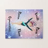 ジムスターベリストライプーティール(緑がかった色)ブラウンアイズ ジグソーパズル (横)