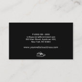 ジムスポーツスニーカー白い靴 名刺 (裏面)