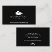 ジムスポーツスニーカー白い靴 名刺 (正面/裏面)