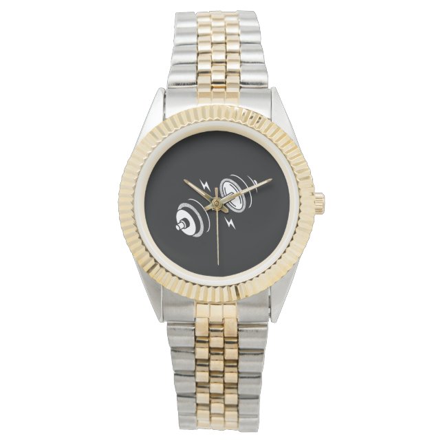 ジムダブルはっきりしたウォッチ – 手首のモチベーション 腕時計 (正面)