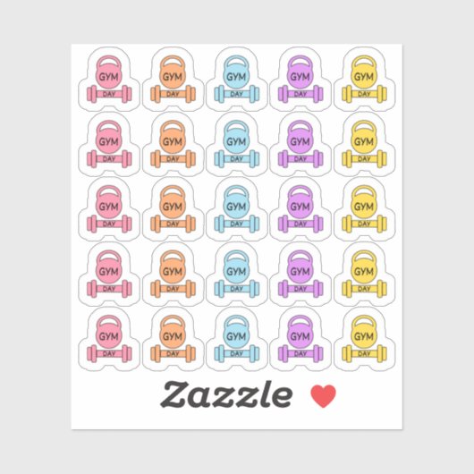 ジムデイフィットネストレーニングエクササイズ武城プランナー シール (シート)