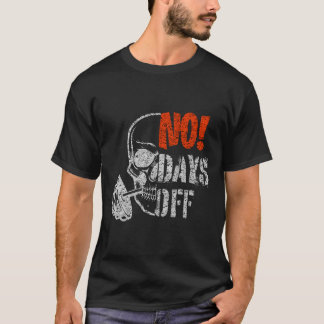 ジムデイ スカル ウェイトリフティング ジム モチベーション フィット Tシャツ