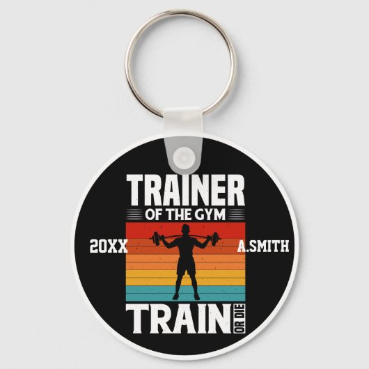 ジムトレインまたはダイジムのトレーナーフィットネス キーホルダー (正面)