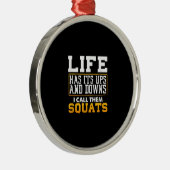 ジムトレーニングウェイトスクアットメンズウィメンズ メタルオーナメント (右)