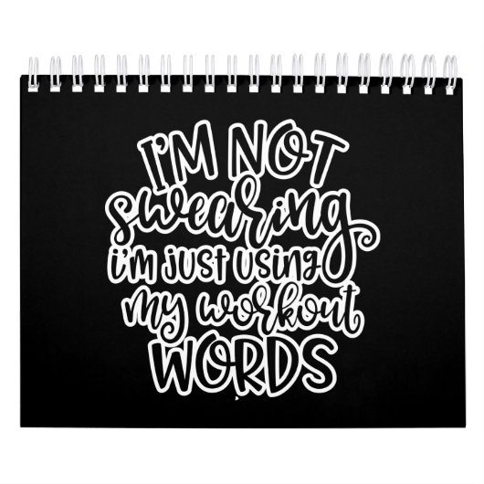 ジムトレーニングデザイン私は罵ってない カレンダー (カバー)