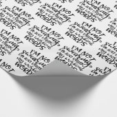 ジムトレーニングデザイン私は罵ってない ラッピングペーパー (角)