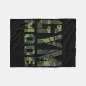 ジムトレーニングフィットネスボディビルカモフラージュウェイト フリースブランケット (正面(横))