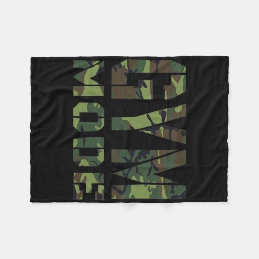 ジムトレーニングフィットネスボディビルカモフラージュウェイト フリースブランケット (正面(横))