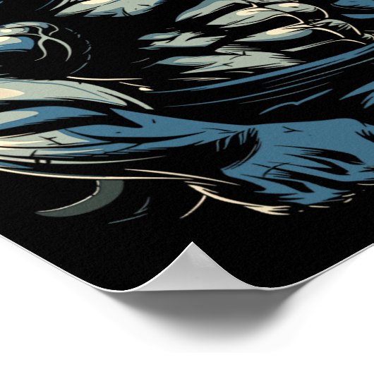 ジムトレーニングボディビルシャーク ポスター (角)