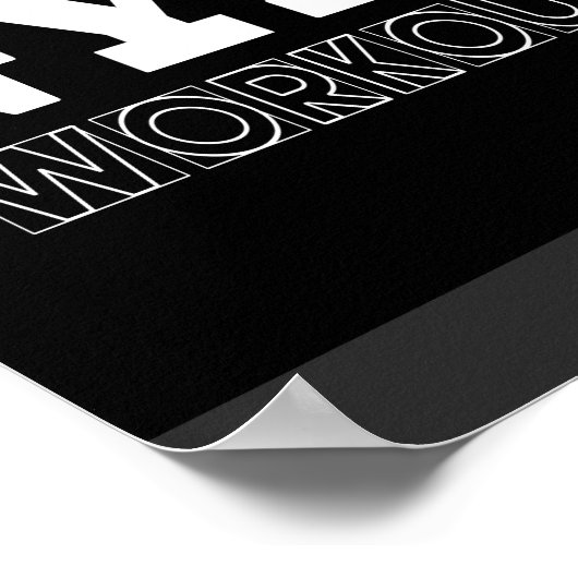 ジムトレーニングポンプカバーフィットネスポスター ポスター (角)