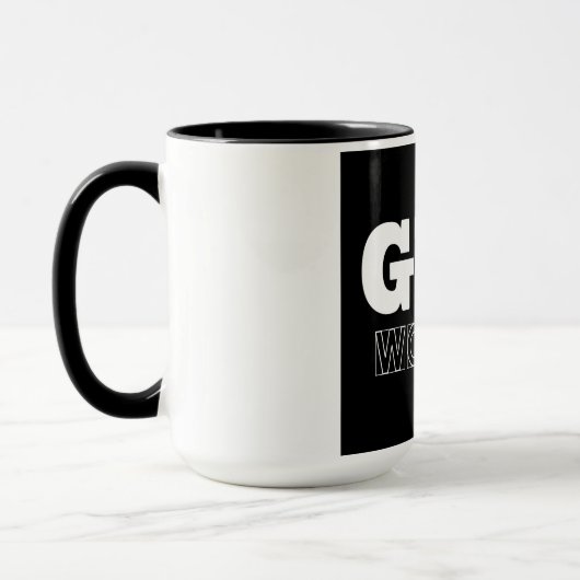 ジムトレーニングポンプカバーフィットネスマグ マグカップ (左)