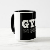 ジムトレーニングポンプカバーフィットネスマグ マグカップ (正面左)