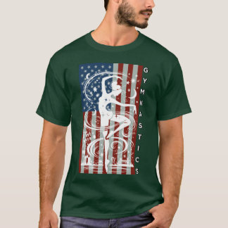 ジムナスティックシーム アメリカ 体操競技 アメリカ Tシャツ