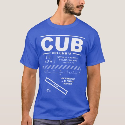 ジムハミルトンLBオーエンスエアポートCUB Tシャツ (正面)