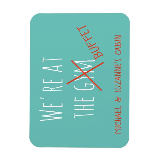 ジムバおもしろいッフェでのクルーズドアマーカー マグネット (縦)