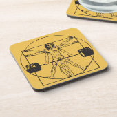 ジムバーベルデッドリフト – ビトゥルーアン男性 コースター (左側)