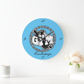 ジムバーベルロゴサンダー_コーブ ラージ壁時計 (ホーム)