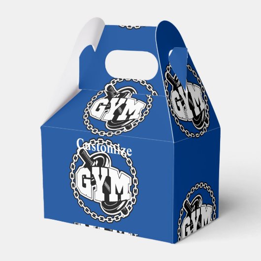 ジムバーベルロゴThunder_Cove フェイバーボックス (正面サイド)