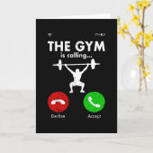 ジムパワーリフティングボディビルことわざギフト カード (黄色い花)