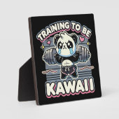 ジムパンダのトレーニングかわいいかわいいアニメトレーニング フォトプラーク (正面)