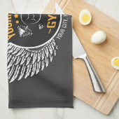 ジムパーソナライズされたフィットネストレーナーケトルベル キッチンタオル (四つ折り)