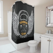 ジムパーソナライズされたフィットネストレーナーケトルベル シャワーカーテン (インサイチュ)