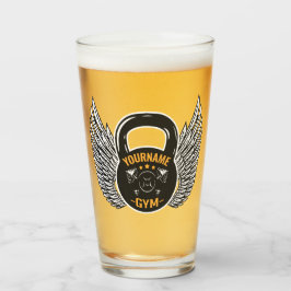 ジムパーソナライズされたフィットネストレーナーケトルベル  タンブラーグラス