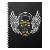 ジムパーソナライズされたフィットネストレーナーケトルベル ノートブック (正面)