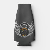 ジムパーソナライズされたフィットネストレーナーケトルベル ボトルクーラー (正面)