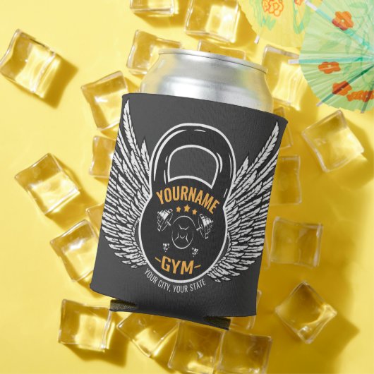 ジムパーソナライズされたフィットネストレーナーケトルベル 缶クーラー (インサイチュ 夏)