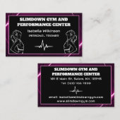 ジムパーソナルトレーナートレーニングパフォーマンスセンター 名刺 (正面/裏面)